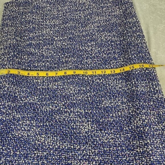 Beige By Eci Shift Dress Periwinkle Blue Pearl Button Side Pockets Size S - Picture 10 of 14